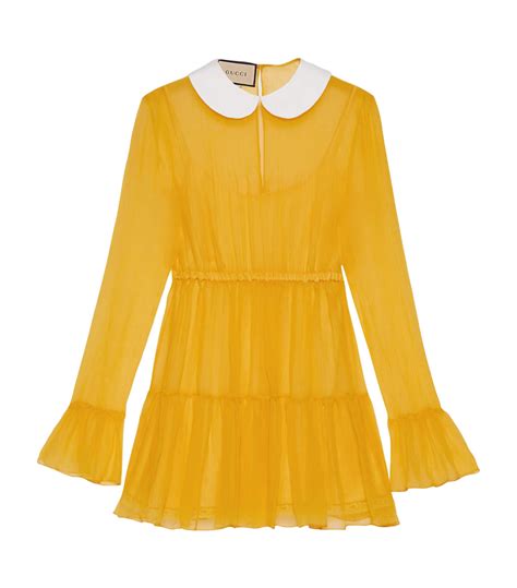 gucci yellow tweed dress|GUCCI® US Official Site .